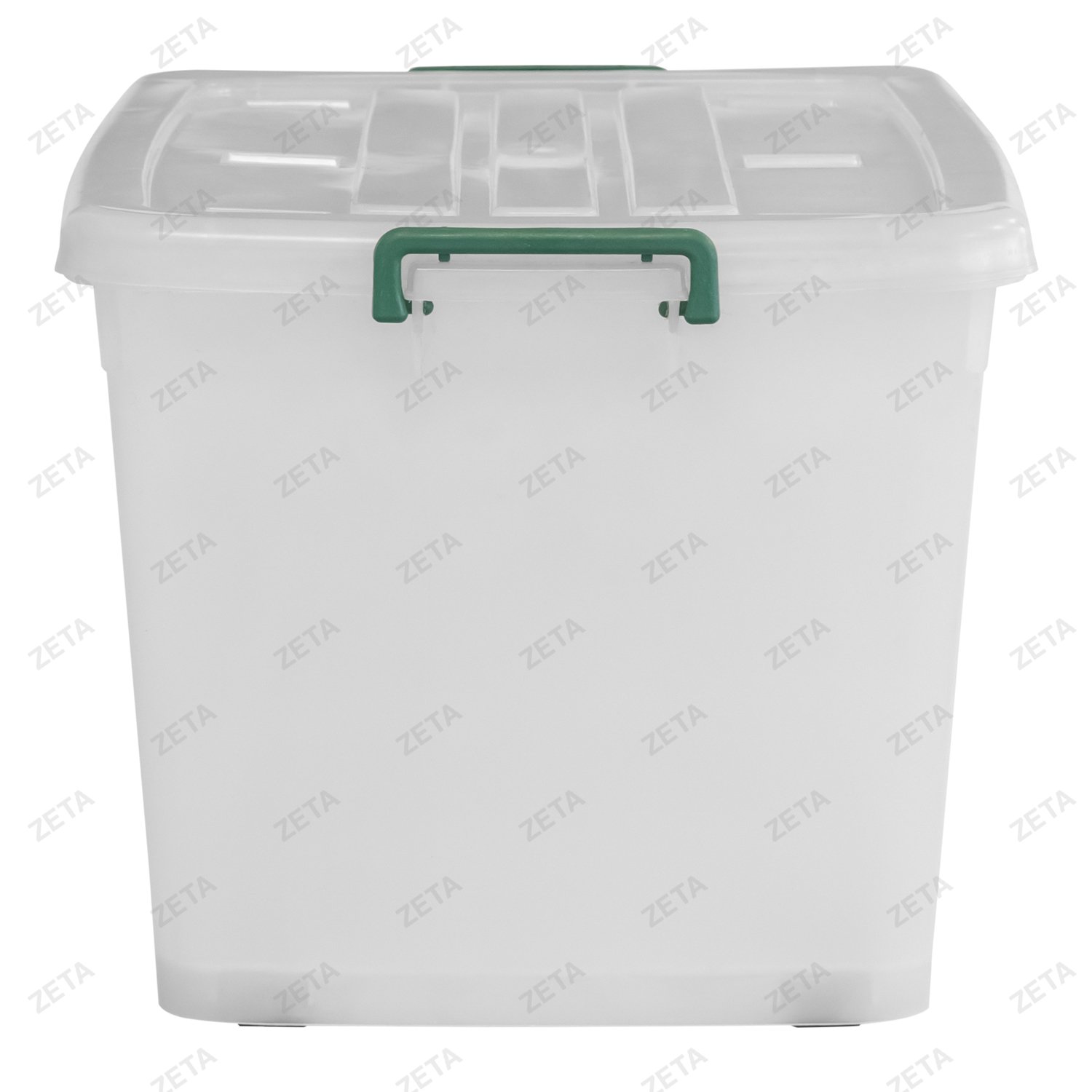 Контейнер пищевой с цветной крышкой на колесиках (пищевой пластик) (82 л.)