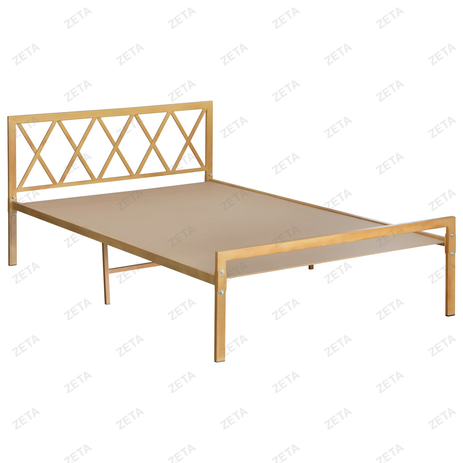 Кровать "Мари" №2 (с одной спинкой, без матраца) покраска под дерево - изображение 1