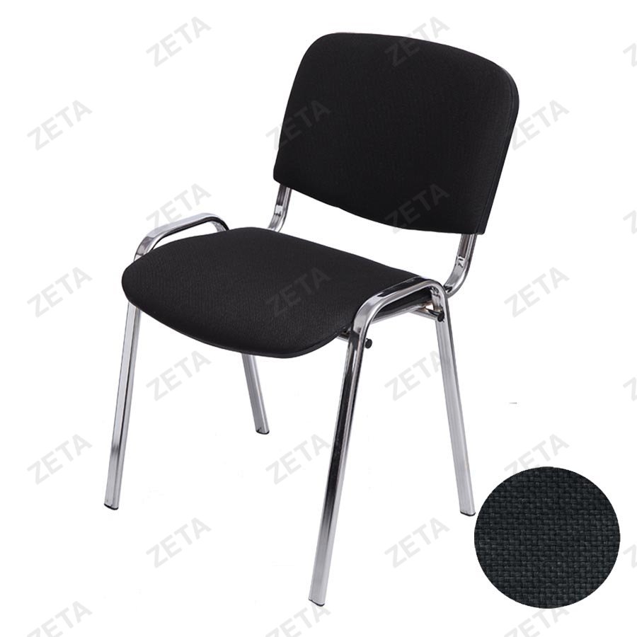 Стул "Изо" хром, ткань мебельная (серый) - изображение 1