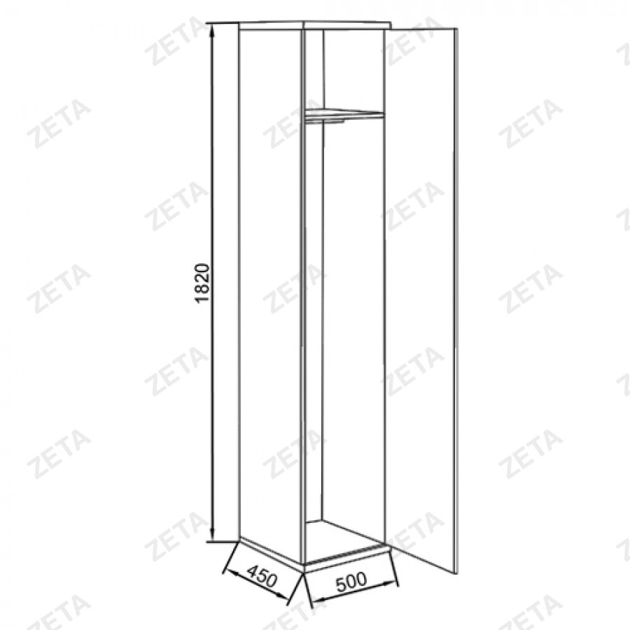 Шкаф для одежды "КУЛ ШО-1"