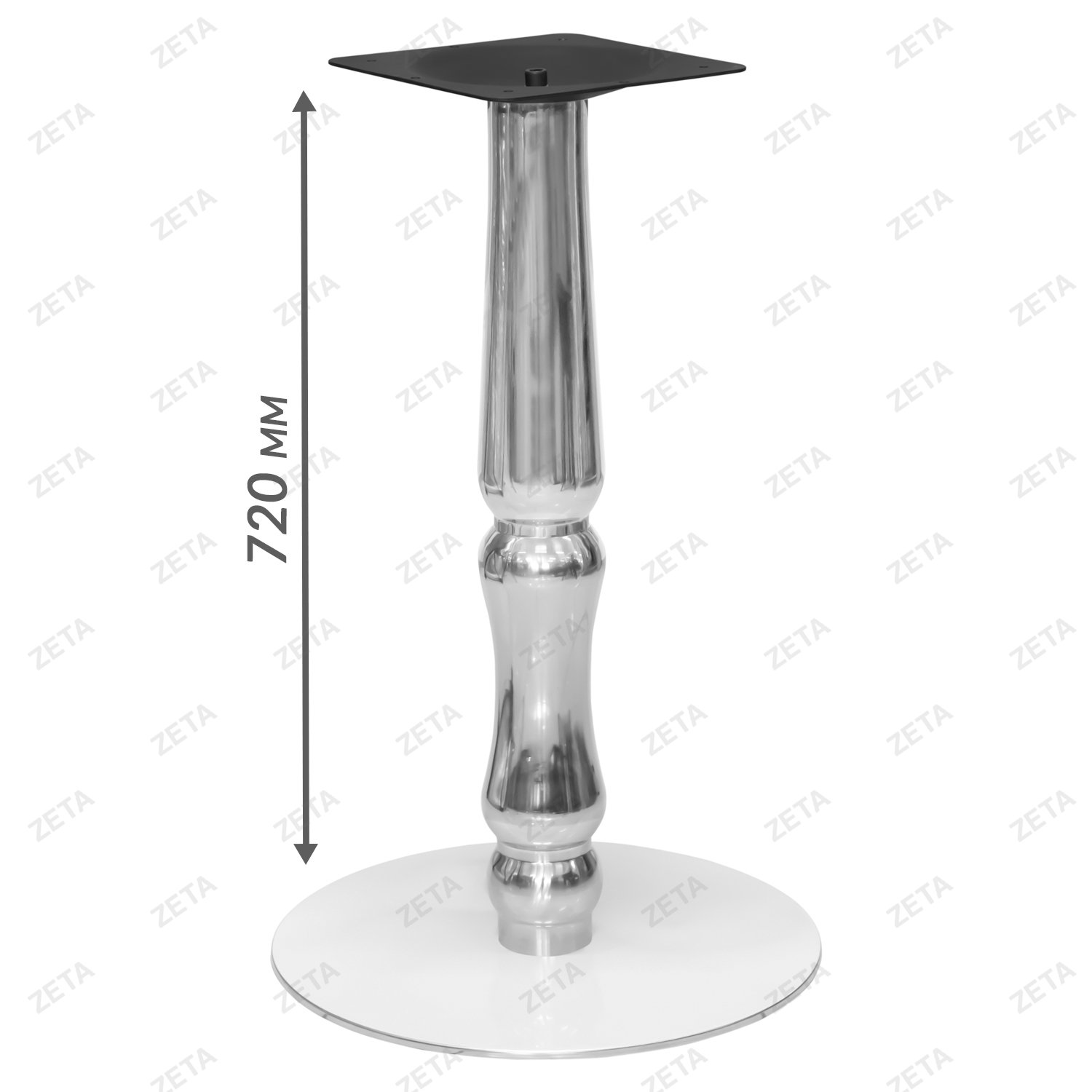 Ножка для стола хромированная №А07 450 + В06