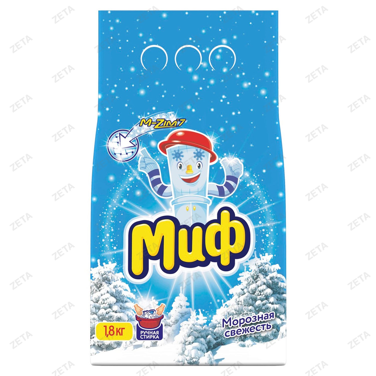 Стиральный порошок Миф Ручная стирка 3в1 1,8 кг.