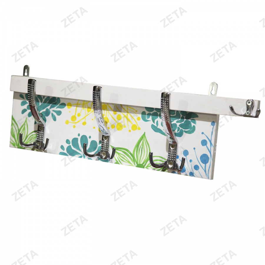 Вешалка из фанеры с 3-мя крючк. с элем.декора 540*150 (КУЛ)