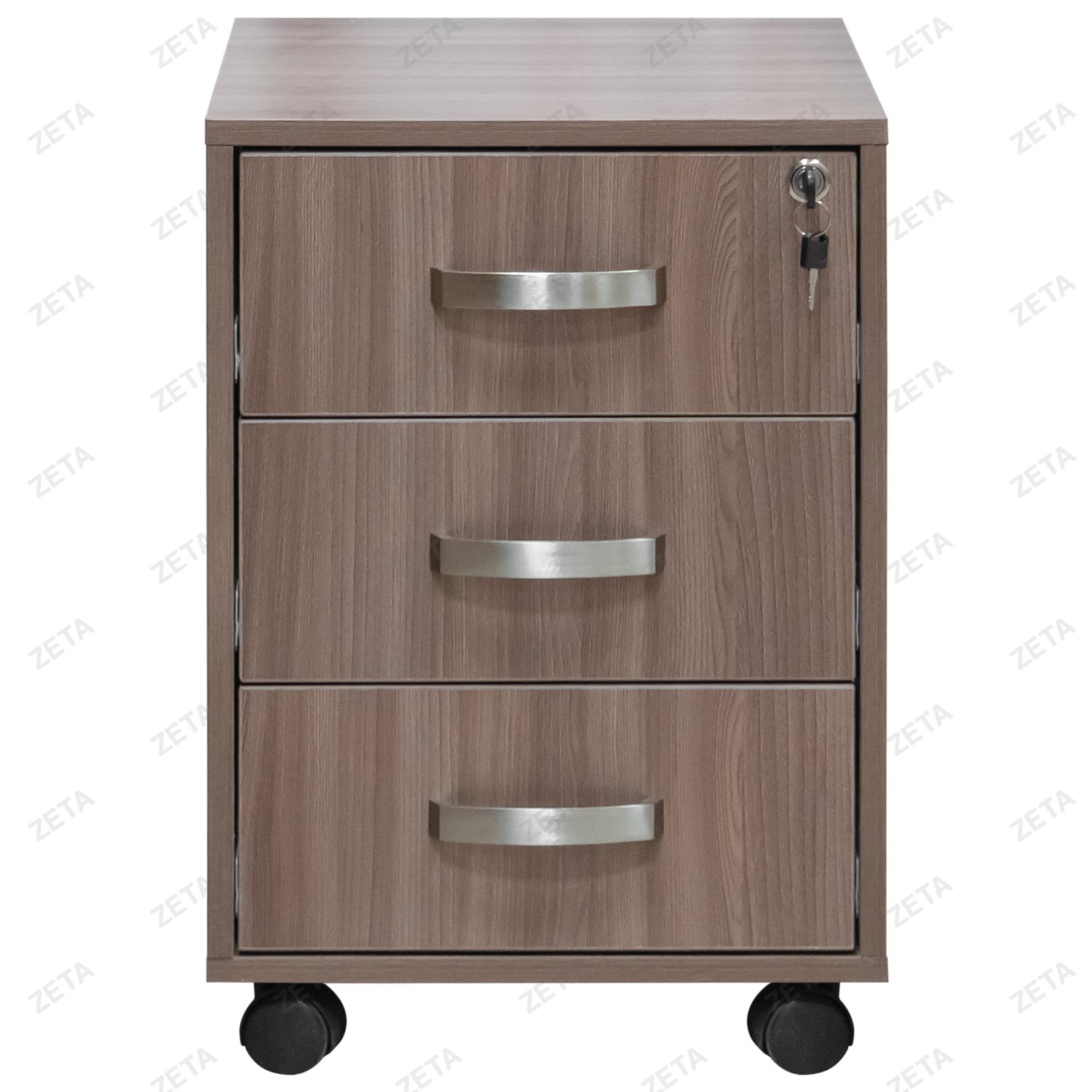 Тумба мобильная с замком Кул-105 (ясень шимо темный) (ТП)