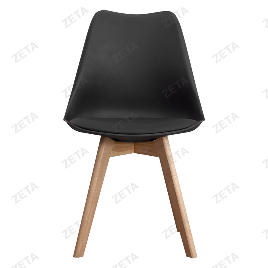 Стул пластиковый №C05 (чёрный) (ВИ)