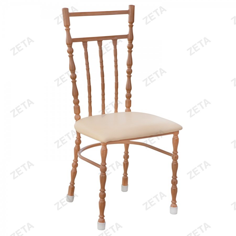 Стул "Мод.150" (покраска под дерево и вальцованная труба) - изображение 1