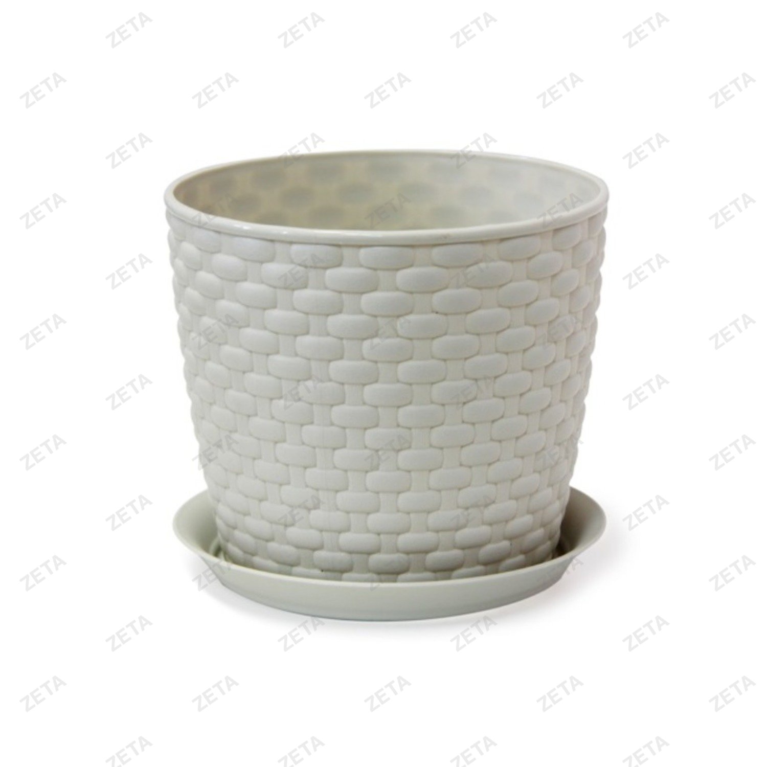 Кашпо 2 л. 155 мм. с поддоном "Ротанг" М 3081 - изображение 1