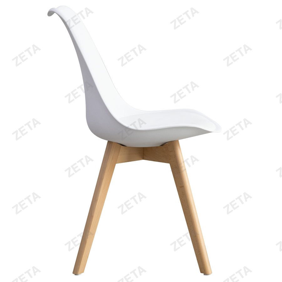 Стул пластиковый №C05 (белый) (ВИ)