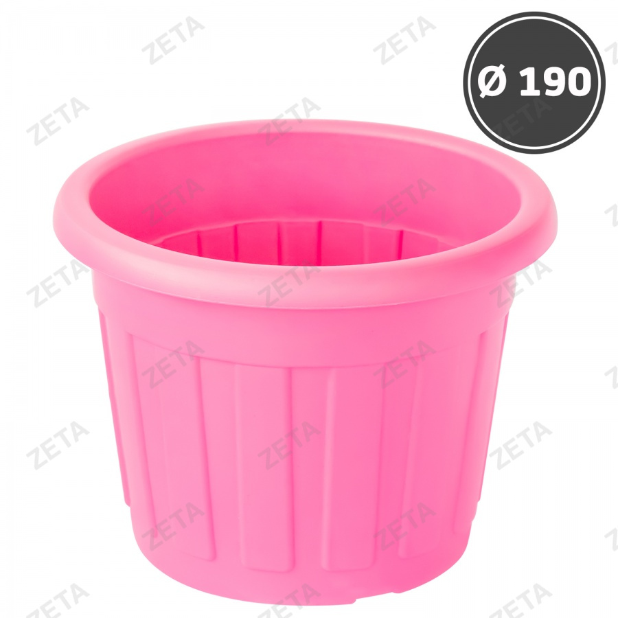 Горшок для цветов, цветной "М" (d190)