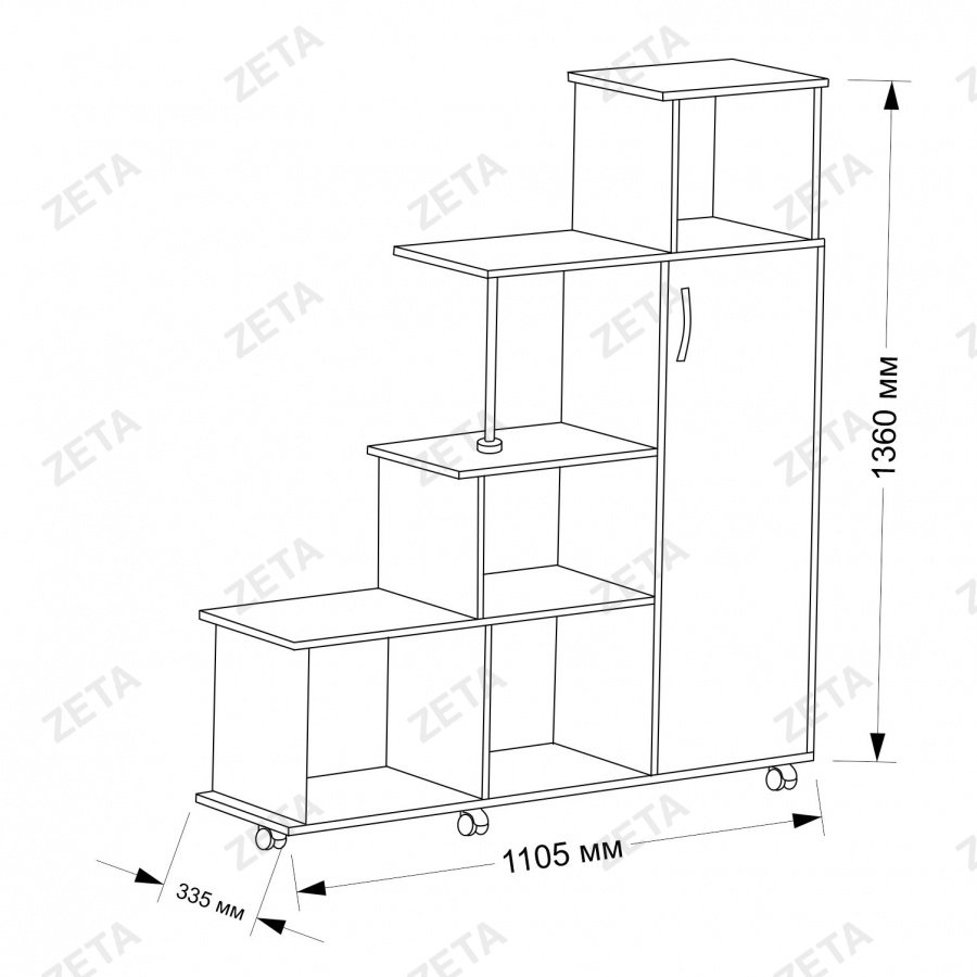 Стеллаж "Пирамида КУЛ-Z"