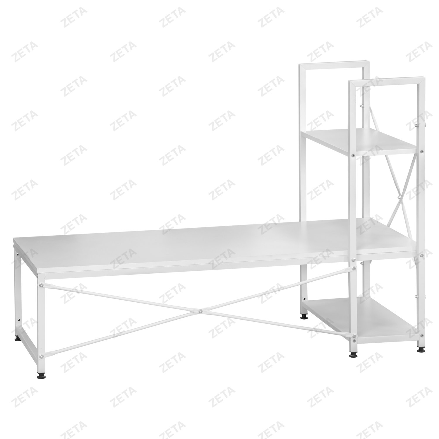 Cтол (120*48*84 cм) №S-02 (белый) (ВИ)