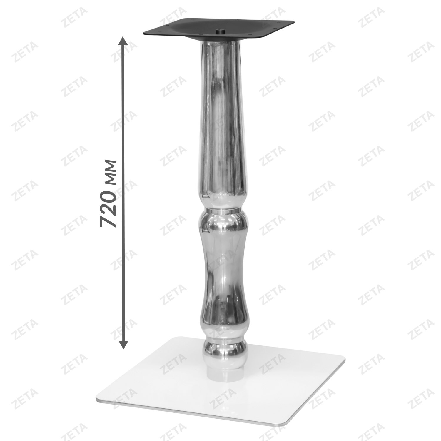 Ножка для стола хромированная №А08-400400 + В06 - изображение 1