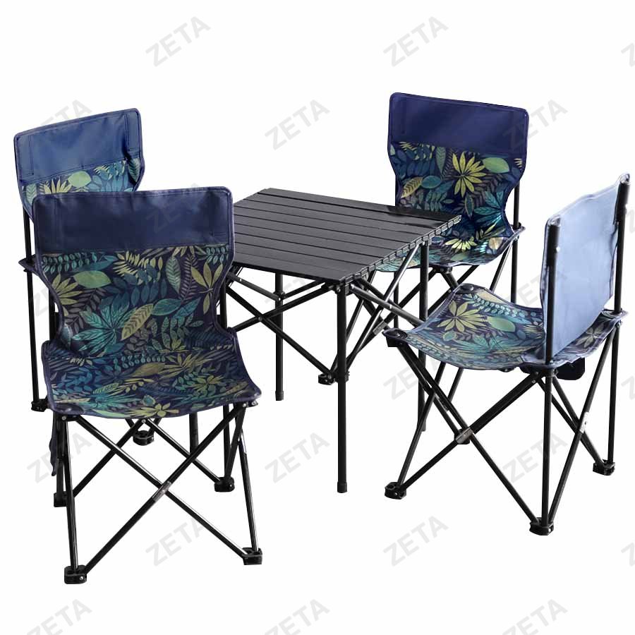 Набор складной: стол + 4 стула №JTS-5013 (ВИ)