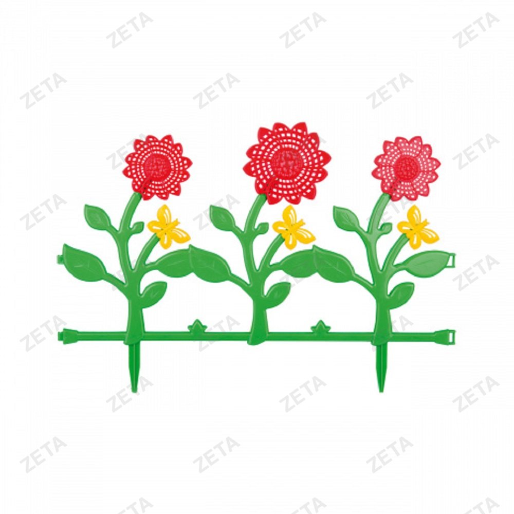 Ограждение 555*360 мм. "Цветник" №3 № М2191 - изображение 1