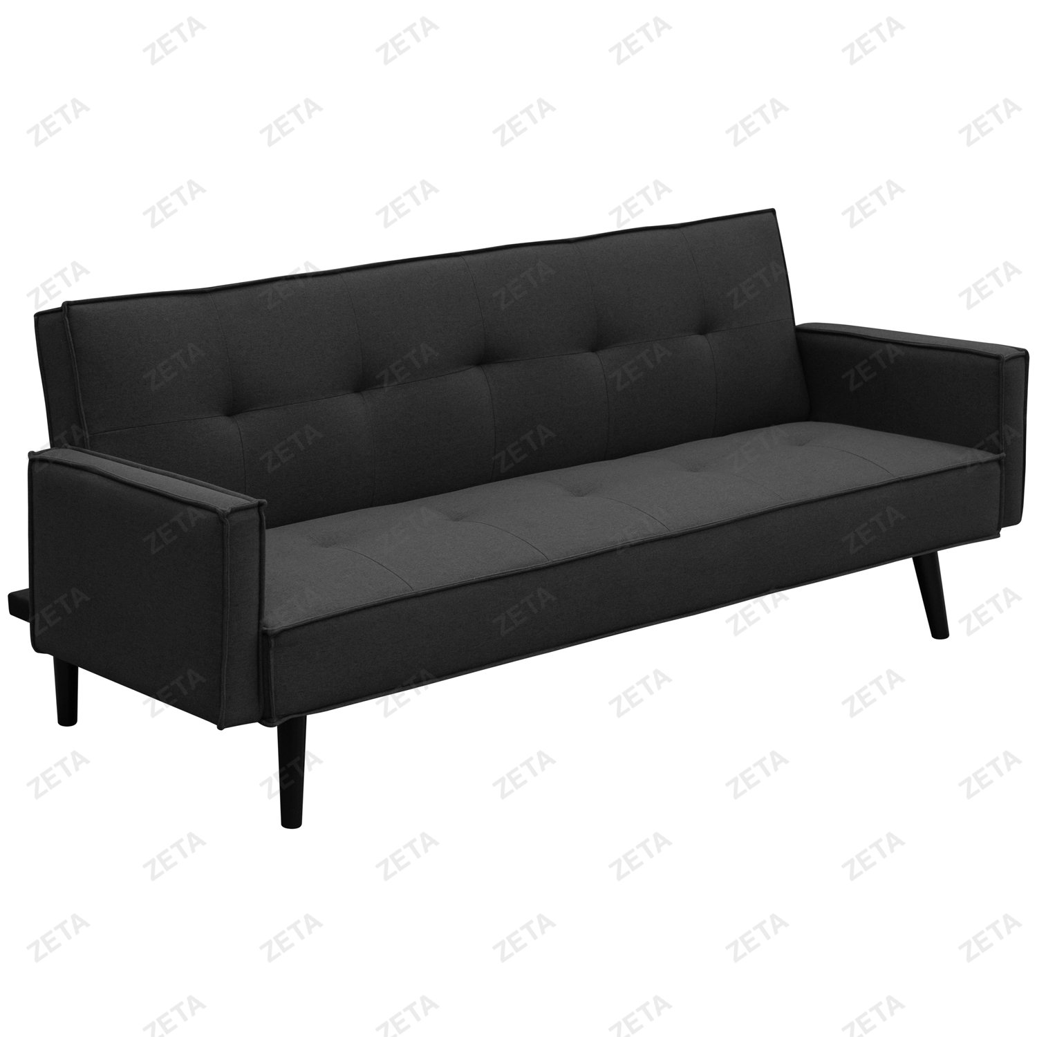 Диван 2LAF-020N6-P3 (черный) (ВИ)