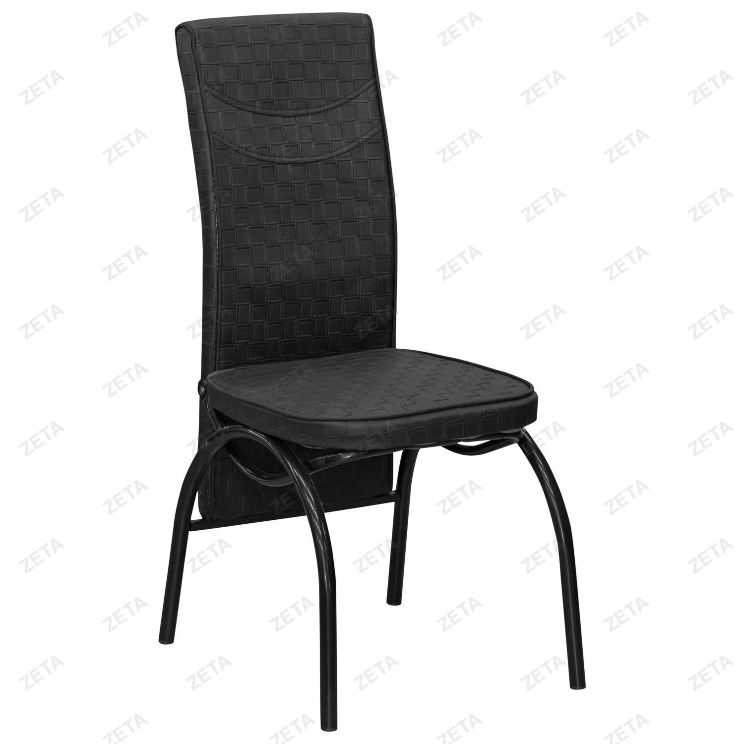 Столовый комплект №624: стол + 6 стульев (чёрный) (Турция)