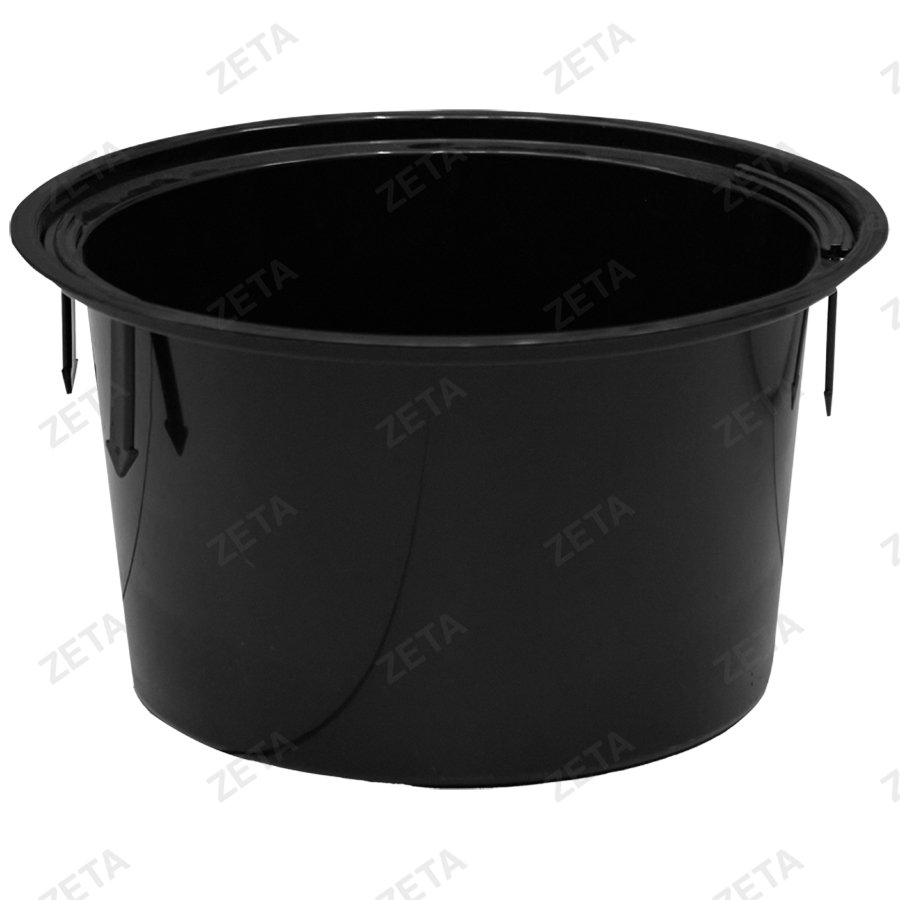 Кашпо для цветов "Лайн Б" чёрное