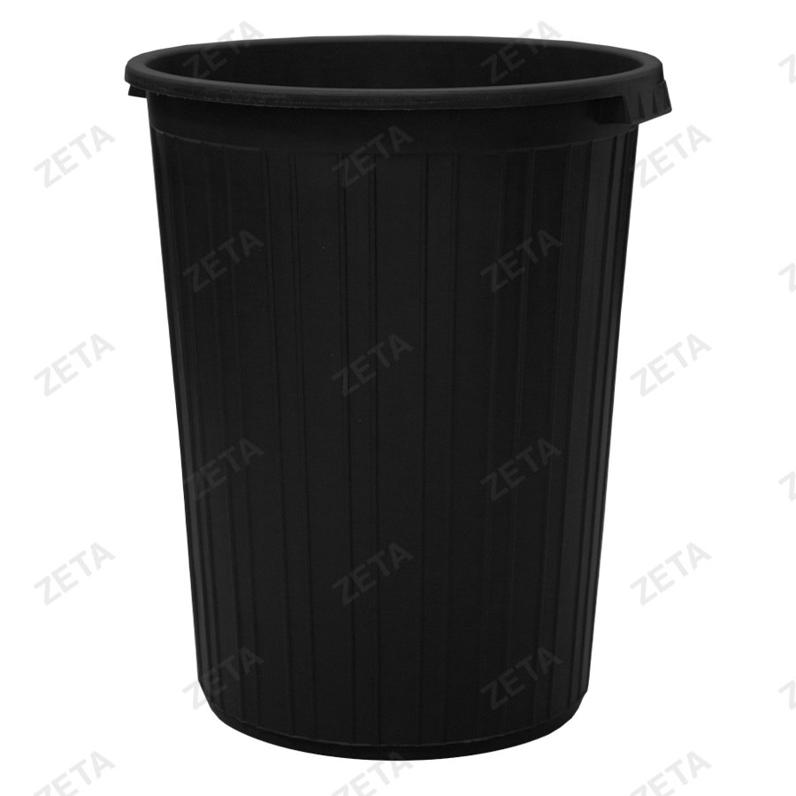 Мусорный бак без крышки, чёрный (75 л.)